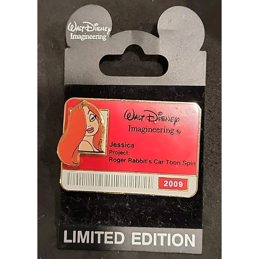 Disney Pin JESSICA RABBIT WDI ID Badge 2009 Cast Member Exclusive LE 300 69582